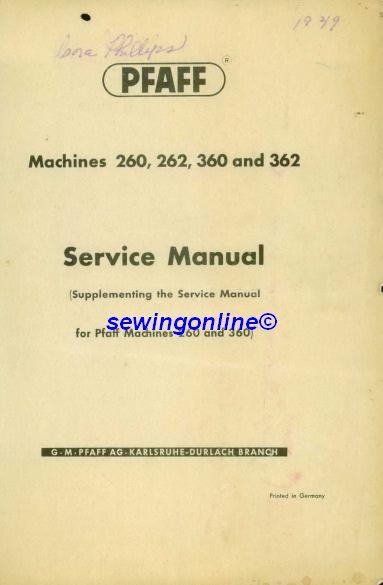 sewing machine manual